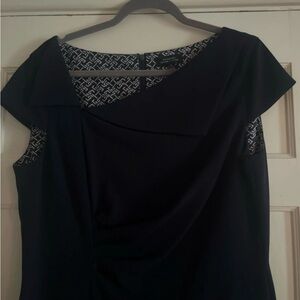 Tahari Navy Blue Dress